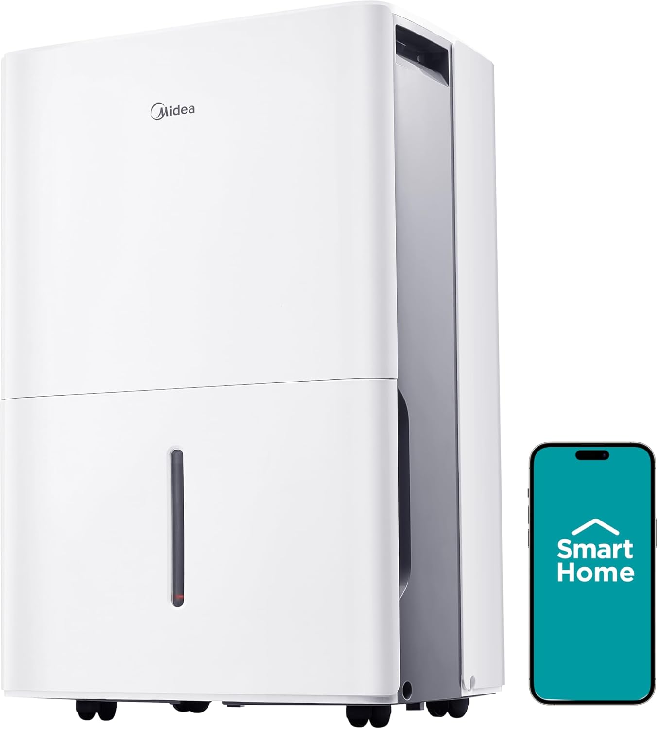 Midea 4,500 Sq. Ft. WiFi Enabled Dehumidifier Without Pump With Reusable Air Filter
